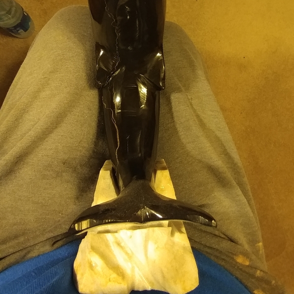 Marble Dolphin Sculpture - Picture 2 of 6